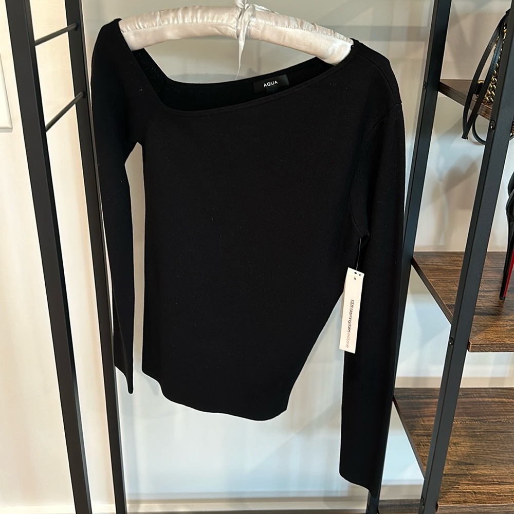Aqua off the shoulder top